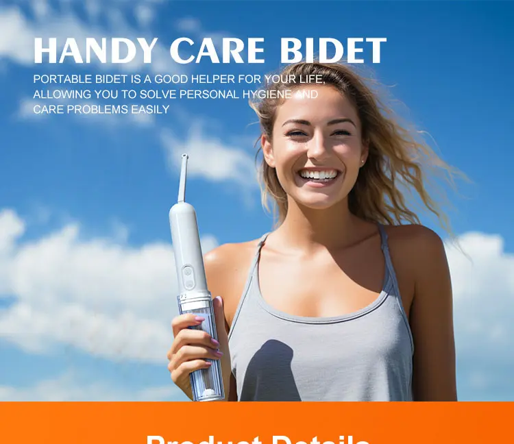 140ml Battery Powered Travel Bidet With Bottle Adapter Detail